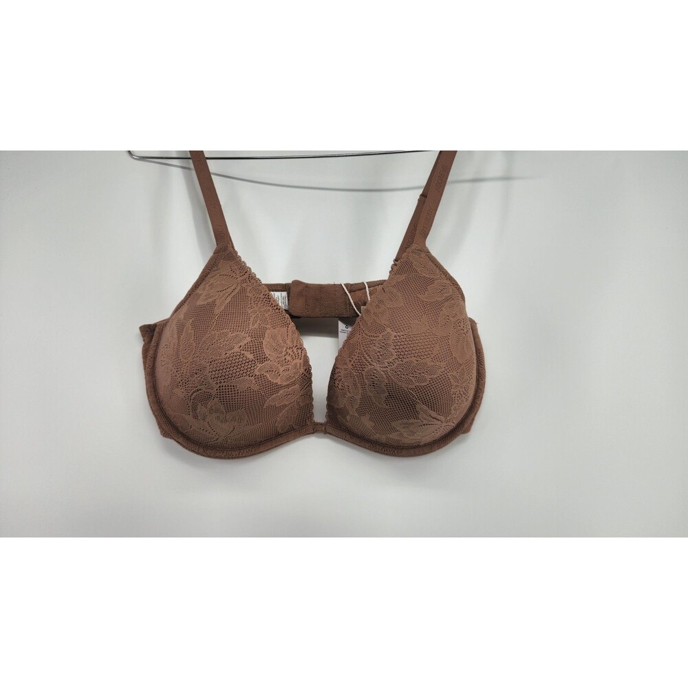 NWT Adore Me 36D Brown Push Up‎ Plunge Bra